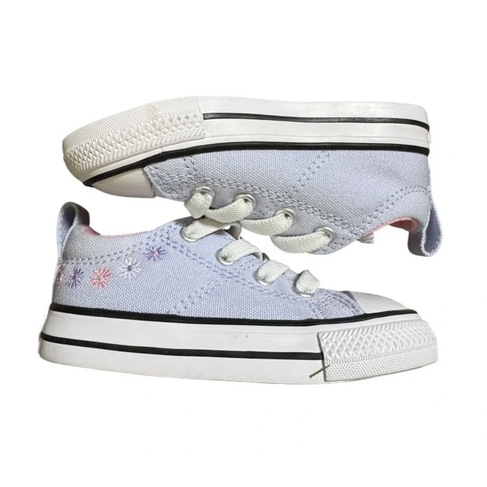 Converse‎ Chuck Taylor Madison Ox Blueberry Ice Floral Low Top Toddler Size 6